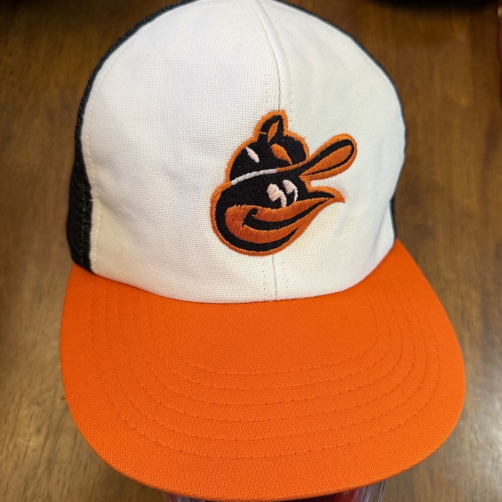 Vintage Baltimore Orioles O's Hat Men SnapBack Mesh Trucker Cap One Size MLB Uii